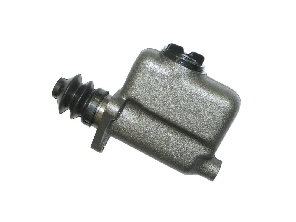 Side profile of the ABC Dynamics brake master cylinder, showing the mounting base