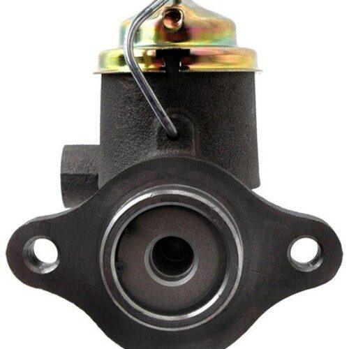 Automotive component with metallic top and fittings.