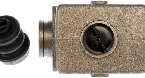 Top view of ABC Dynamics M284249 showing 4-bolt mounting and reservoir cap