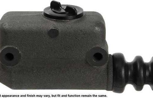 Brake master cylinder with rubber boot.