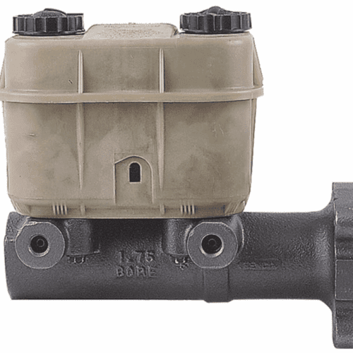 Automotive brake master cylinder and reservoir assembly.