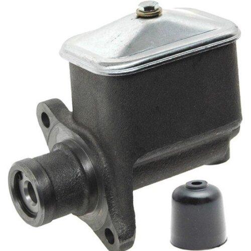 Brake master cylinder with rubber cap.