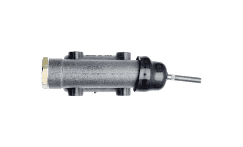 Brake master cylinder component on white background.