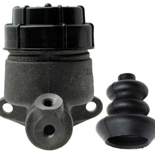 Rear view of the ABC Dynamics brake master cylinder, clearly showing the dual 1/8