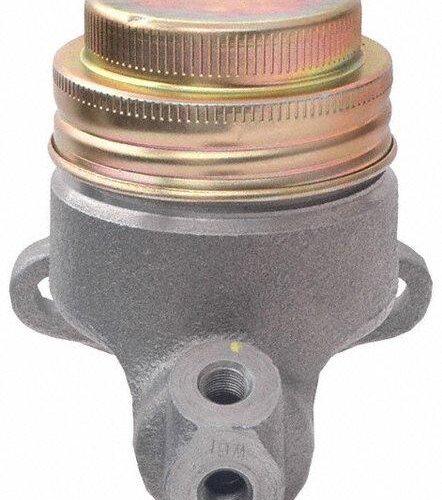 Automotive component with a metallic cap.