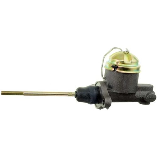 Brake master cylinder with cap and connector.
