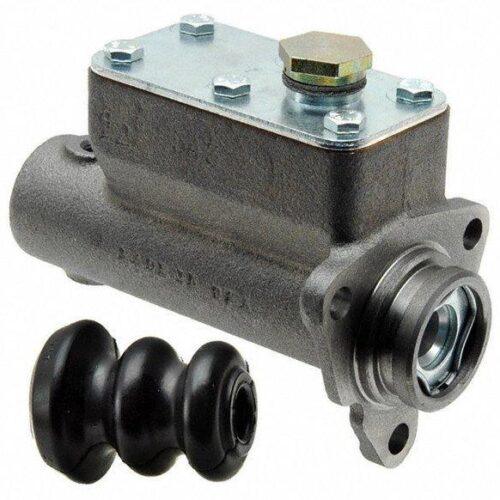 Brake master cylinder with rubber boot.