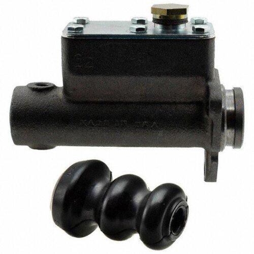 Brake master cylinder and rubber boot assembly.
