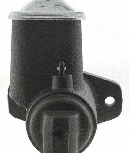 Black automotive component with mounting bracket.