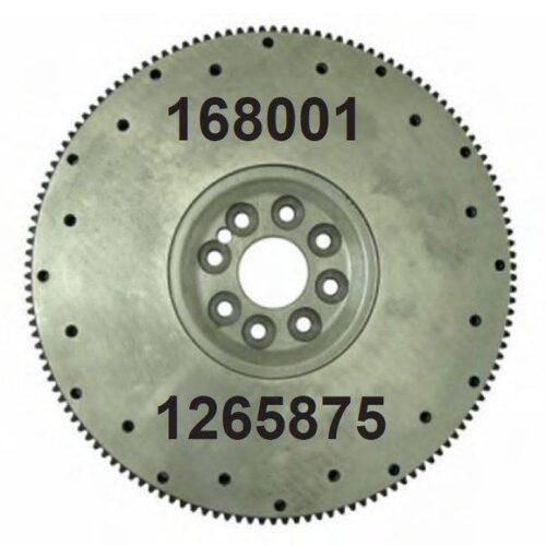 Metal flywheel with numeric labels 168001, 1265875.