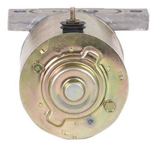 Motor component with metal casing and bracket.