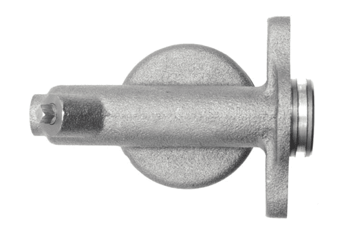 Metal automotive component, cylindrical shape, isolated.