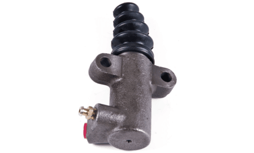Brake master cylinder with rubber boot.