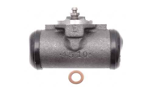 Brake master cylinder with sealing washer.