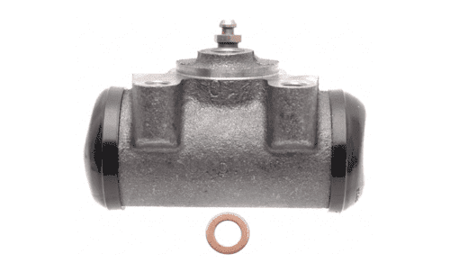 Brake master cylinder with sealing washer.