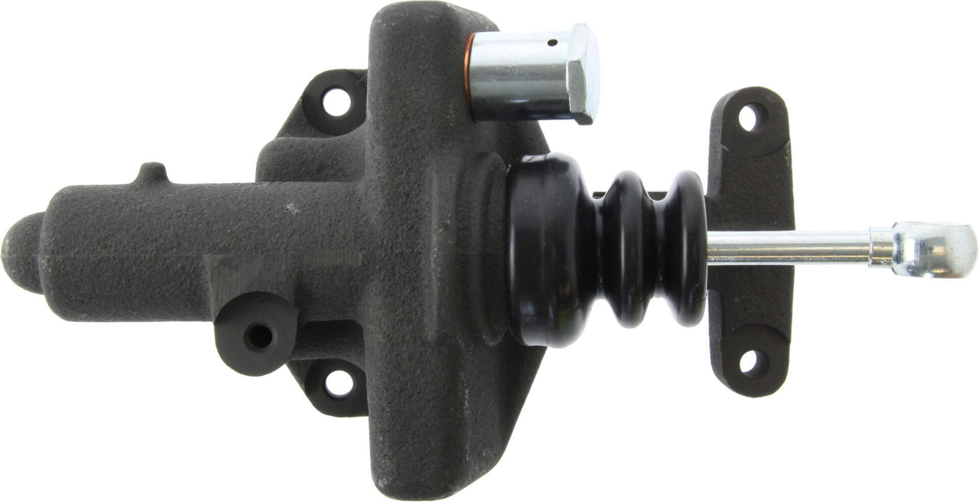 Top view of ABC Dynamics Master Cylinder CM3934725-A showing mounting and rod.