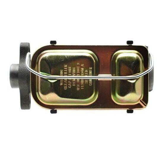 Top view of the ABC Dynamics Brake Master Cylinder, showing the fluid reservoir ports and overall casting shape.