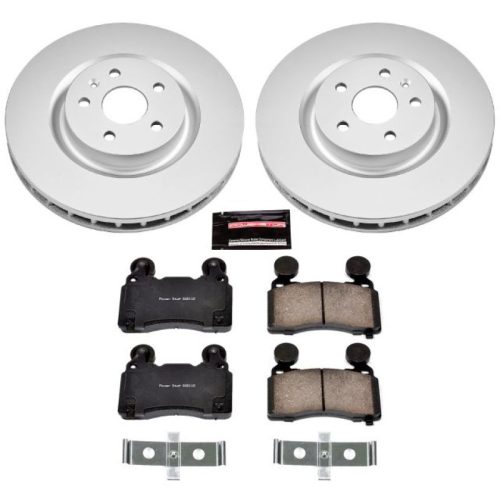 2010-2015 Chevrolet Camaro Front Z17 Evolution Geomet Coated Brake Rotor and Ceramic Pad Assembly - Premium Replacement