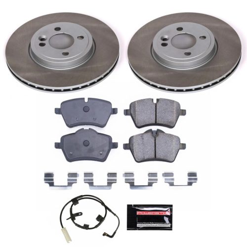 2007-2010 Mini Cooper Front Semi-Coated Rotor Brake Assembly - Heavy-Duty Fleet Replacement by PowerStop Part SC6068