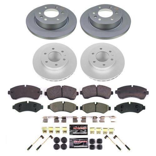 2020-2022 Ford Explorer & Lincoln Aviator Heavy-Duty Front Z17 Geomet Coated Brake Rotor and Ceramic Pad Assembly - Premium Replacement