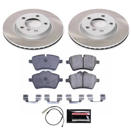2011-2016 Mini Cooper Countryman & Paceman Front Semi-Coated Rotor Brake Assembly - Heavy-Duty Fleet Replacement by PowerStop Part SC6662