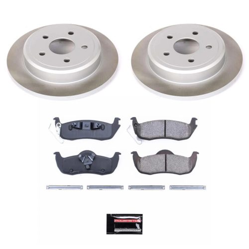 2006-2010 Jeep Grand Cherokee & Commander Rear Semi-Coated Rotor Brake Assembly - Premium Replacement