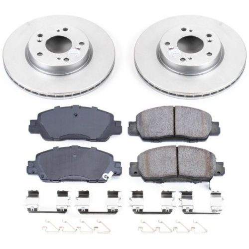 2016-2017 Honda Accord Front Brake Rotor and Ceramic Pad Assembly - Premium Replacement
