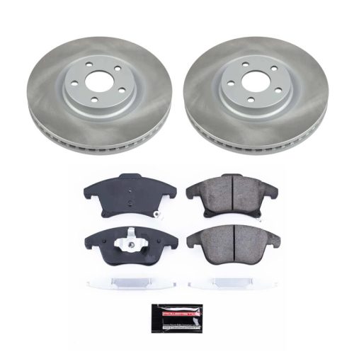2019-2020 Ford Police Responder Hybrid & SSV Plug-In Hybrid Front Semi-Coated Rotor Brake Kit - Premium Replacement