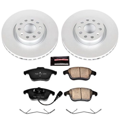 2013-2015 Volkswagen Passat Front Brake Rotor and Carbon-Fiber Ceramic Pad Assembly - Premium Heavy-Duty Replacement