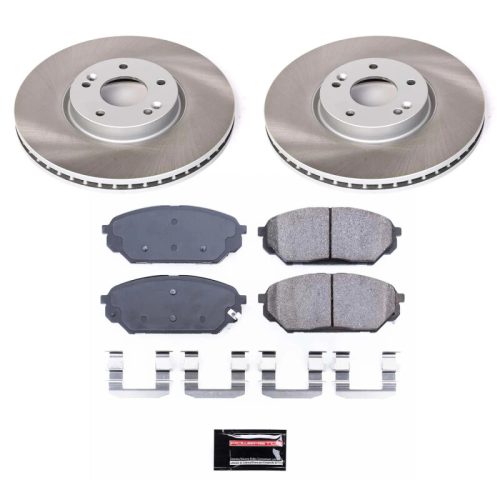 2011-2012 Hyundai Veracruz Front Semi-Coated Rotor Brake Assembly - Heavy-Duty Fleet Replacement