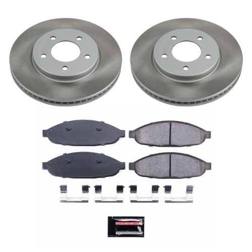 2004-2008 Chrysler Pacifica Front Semi-Coated Rotor Brake Assembly - Premium Replacement