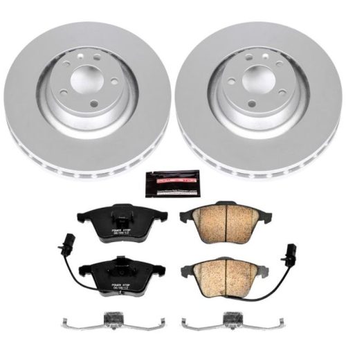 2011-2005 Audi A6 Quattro Front Z23 Evolution Sport Coated Brake Rotor and Carbon-Fiber Ceramic Brake Pad Assembly - Premium Replacement