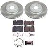2006-2009 Land Rover Range Rover Sport Front Semi-Coated Rotor Brake Kit - Heavy-Duty Fleet Replacement with Ceramic Pads and Corrosion-Resistant Coating