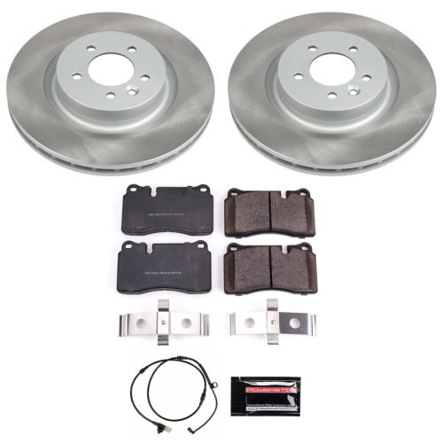 2006-2009 Land Rover Range Rover Sport Front Semi-Coated Rotor Brake Kit - Heavy-Duty Fleet Replacement with Ceramic Pads and Corrosion-Resistant Coating