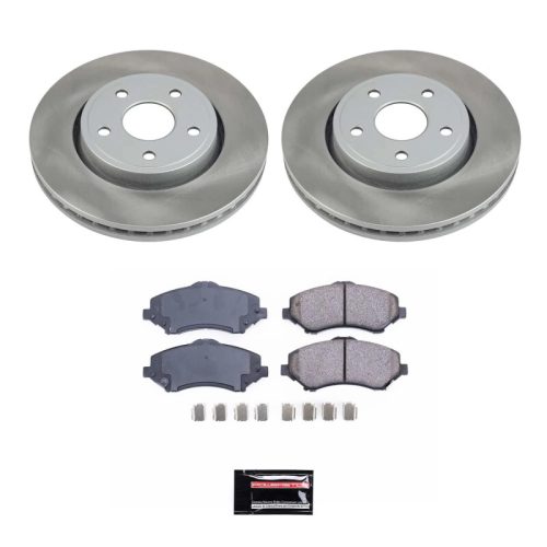2007-2012 Dodge Nitro & 2010-2012 Jeep Liberty Front Semi-Coated Rotor Brake Assembly - Premium Replacement