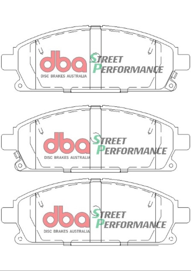 DBA Street Performance Brake Pads for Nissan Pathfinder 1996-2004 Front - Premium Replacement