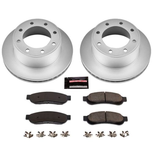 2010-2010 Ford F-250 Super Duty Rear Brake Rotor and Ceramic Pad Assembly - Premium Replacement