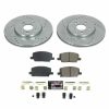 2018-2019 Buick Encore Front PowerStop Z23 Evolution Sport Drilled and Slotted Brake Rotor and Carbon-Fiber Ceramic Brake Pad Assembly - Heavy-Duty Performance Upgrade
