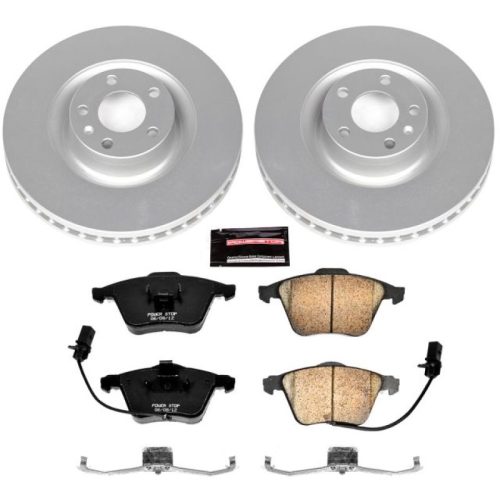 2005-2009 Audi S4 Front Brake Rotor and Carbon-Fiber Ceramic Brake Pad Assembly - Premium Replacement