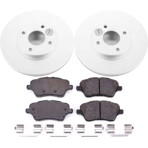 2014-2019 Ford Fiesta Front Brake Rotor and Ceramic Pad Assembly - Heavy-Duty Fleet Replacement
