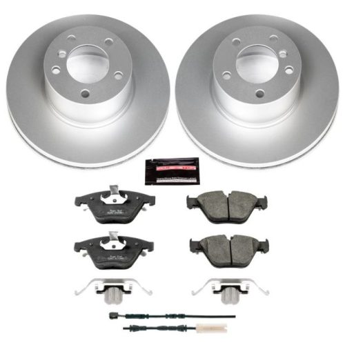 2013-2015 BMW X1 Front PowerStop Z23 Evolution Sport Coated Brake Rotor and Pad Assembly - Heavy-Duty Replacement for European Vehicles