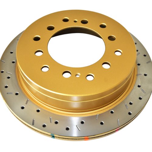 DBA 4000 Series Rear Drilled and Slotted Rotor for Toyota Land Cruiser 1996-2007 - Heavy-Duty Replacement - Image 6