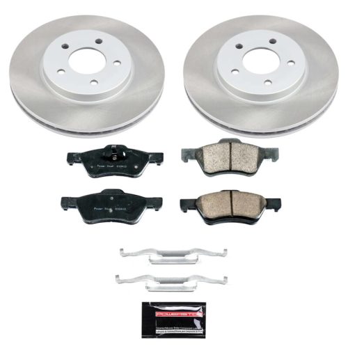 2010-2012 Ford Escape, 2010-2012 Mercury Mariner, 2010-2012 Mazda Tribute Front Semi-Coated Rotor Brake Kit - Heavy-Duty Fleet Replacement
