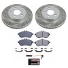 2011-2012 Mercedes-Benz C300 Front Semi-Coated Rotor Brake Assembly - Premium Replacement