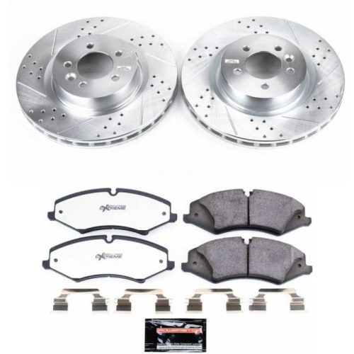 2010 Land Rover LR4 Front Z36 Truck & Tow Brake Upgrade Kit - Heavy-Duty Drilled & Slotted Rotor and Carbon-Fiber Ceramic Brake Pads - Premium Replacement