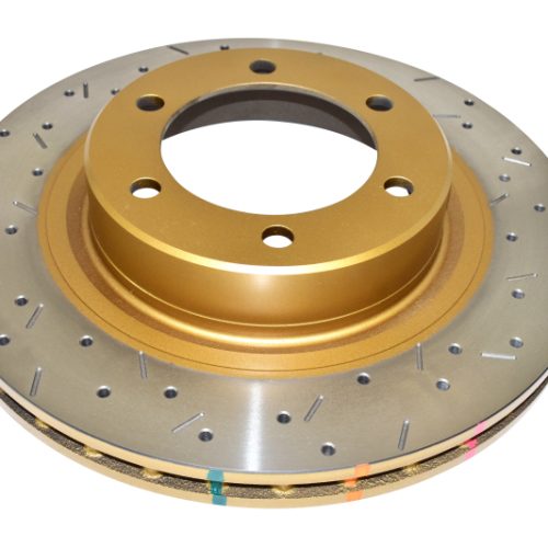 DBA 4000 Series Front Drilled and Slotted Rotor for Toyota Land Cruiser and 4Runner 2002-2007 - Premium Replacement