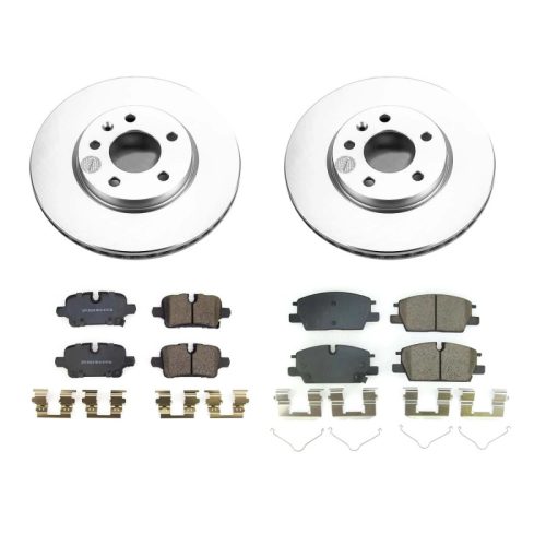 2021-2022 Chevrolet Malibu & GMC Terrain Heavy-Duty Z17 Geomet Coated Brake Rotor and Ceramic Pad Assembly - Premium Replacement