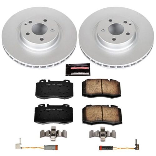 2007-2009 Mercedes-Benz E350 Front Z23 Evolution Sport Coated Brake Rotor and Carbon-Fiber Ceramic Brake Pad Assembly - Premium Replacement