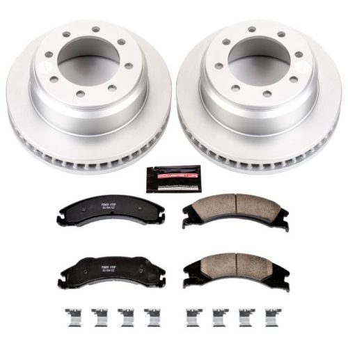 2008-2009 Ford E-150, E-250, E-350 Super Duty Heavy-Duty Brake Rotor and Ceramic Brake Pad Assembly - Premium Replacement