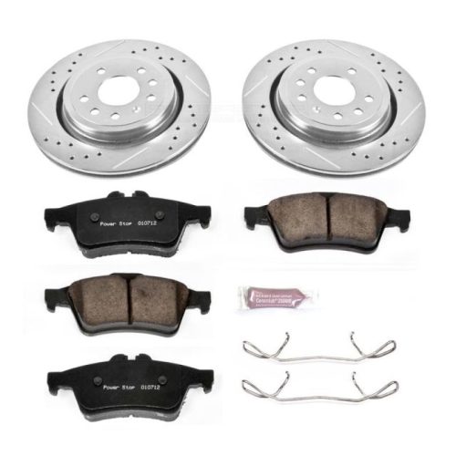 2003-2009 Saab 9-3 Rear Z23 Evolution Sport Brake Upgrade Kit - Premium Heavy-Duty Performance and Towing Reliability
